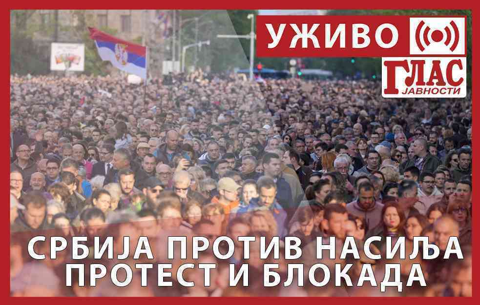 GLAS UŽIVO! SRBIJA PROTIV NASILJA: PROTEST I BLOKADA (VIDEO) 